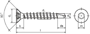Autoforant (cap inecat TORX)