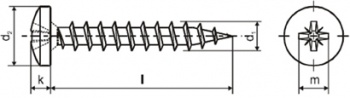 Holsurub pentru lemn sau PAL (cap oval)