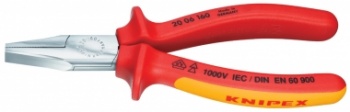 Cleste cu cioc plat VDE KNIPEX - 160mm