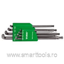 Set chei imbus L TORX cu gaura si bila