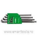 Set chei imbus L TORX cu gaura si bila