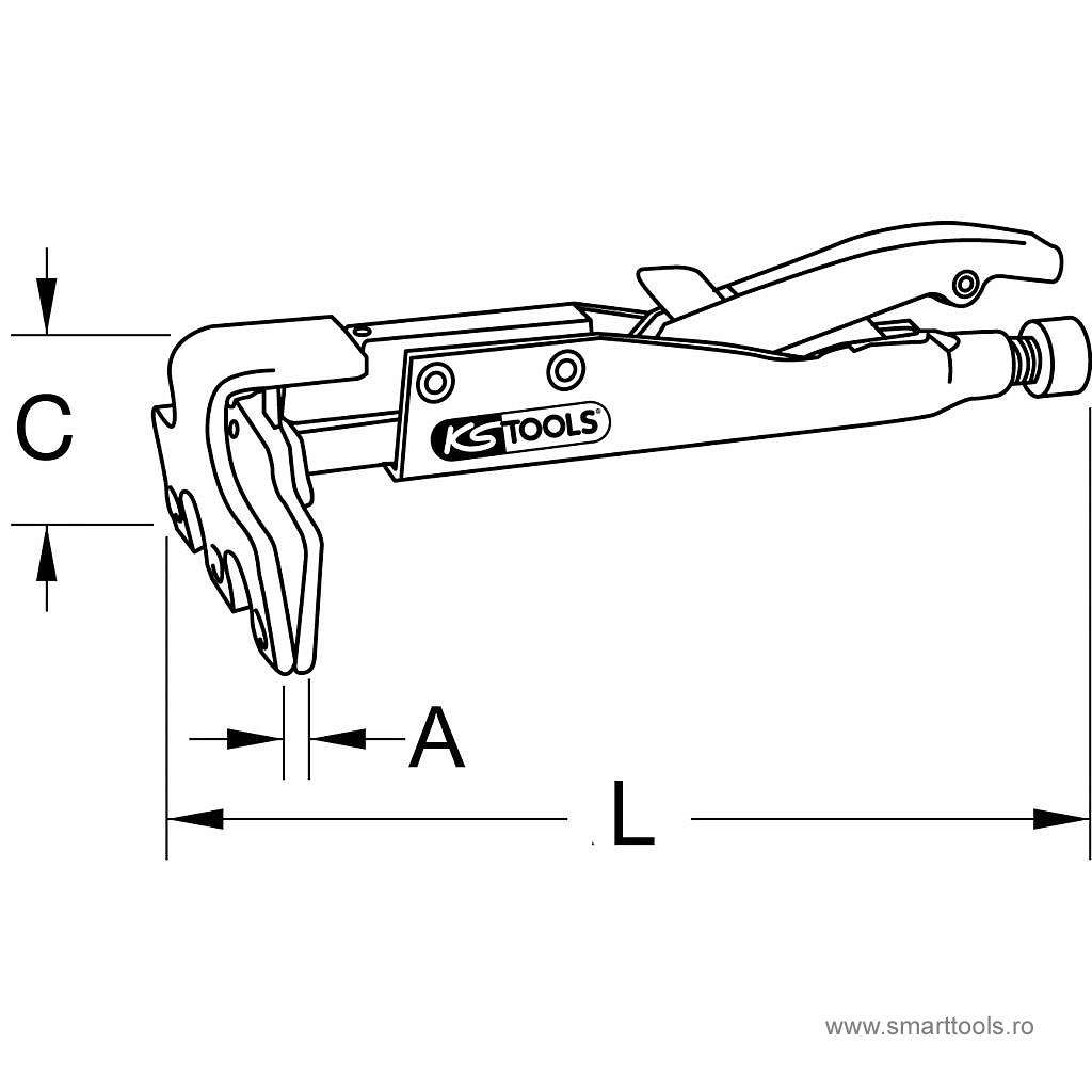 cleste-tinichigerie-cu-blocare-205mm