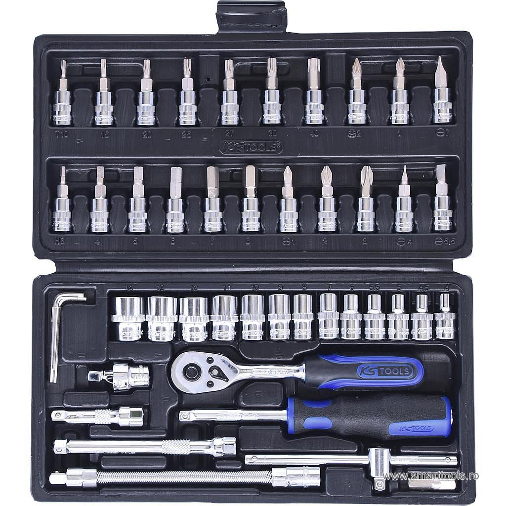 set-chei-tubulare-1-4-cu-46-piese-ks-tools