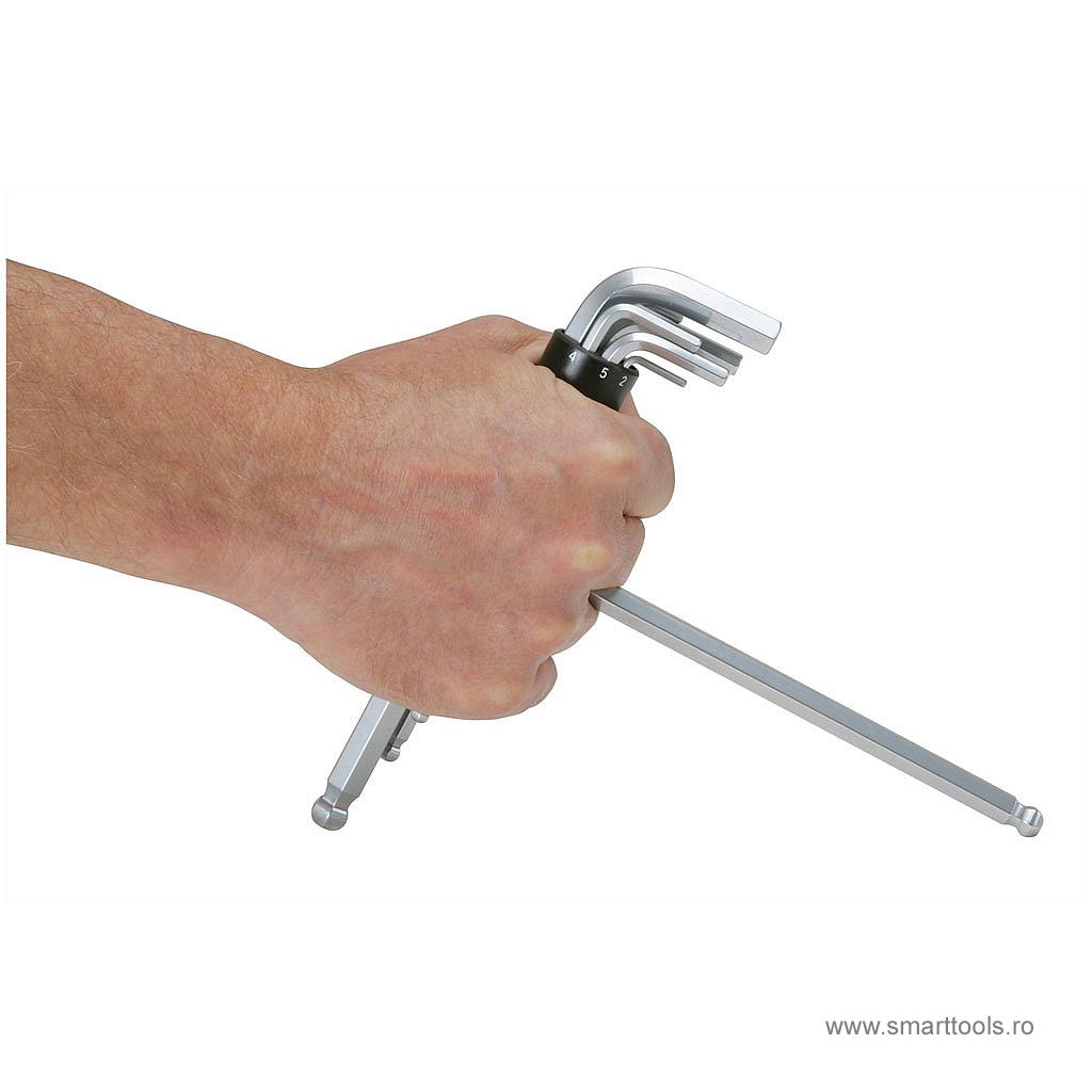 set-chei-imbus-8-piese-cap-sferic-ks-tools set-chei-imbus-8-piese-cap-sferic-ks-tools
