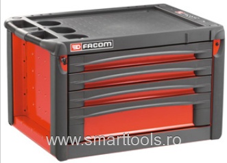 Lada FACOM cu 4 sertare, rosie