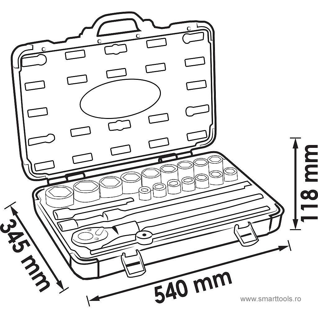 set-chei-tubulare-3-4-21-piese