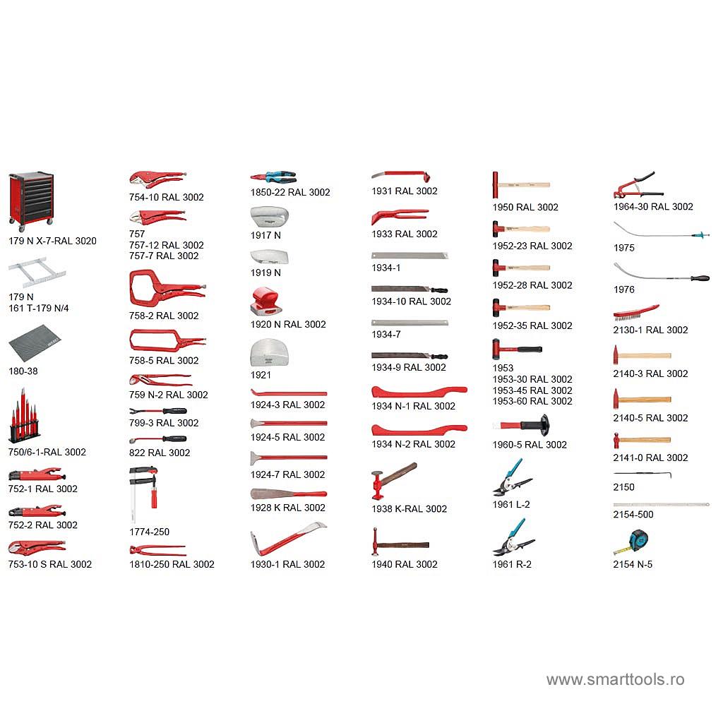 carucior-unelte-7-sertare-cu-65-piese-pt-caroserie-al