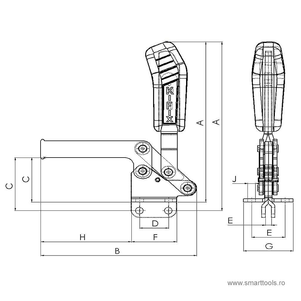 cleme-de-fixare-verticala-kf-631-kifix cleme-de-fixare-verticala-kf-631-kifix