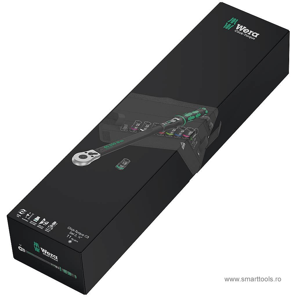 set-cheie-dinamometrica-40-200-nm-tubulare-impact-11-piese