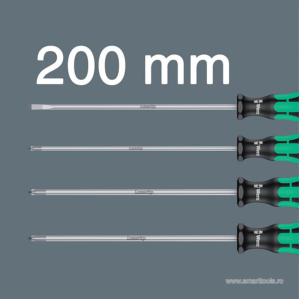 set-surubelnite-kraftform-plus-lasertip-cu-lame-lungi-200-mm-4-piese