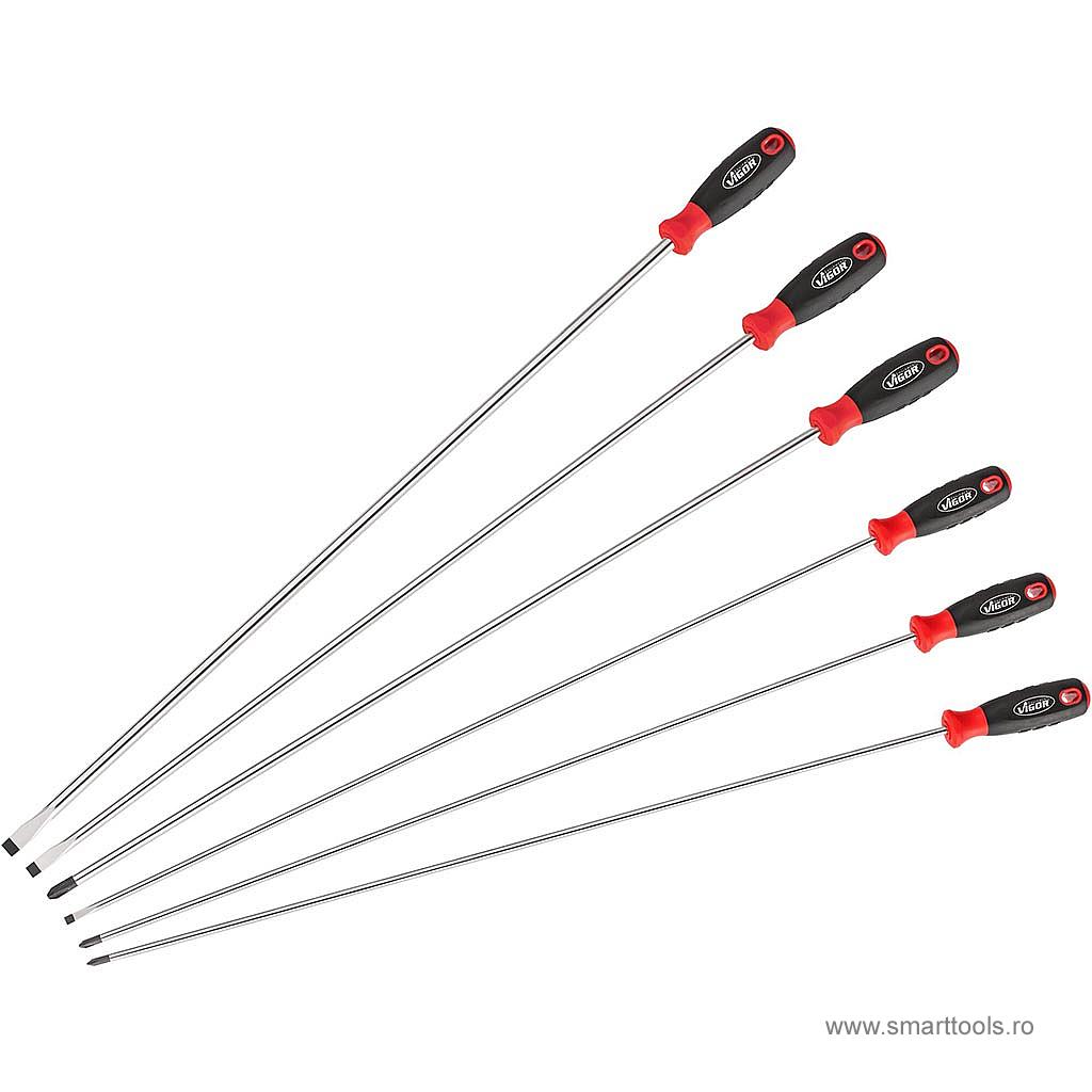 Set de surubelnite, extra lungi, 6 piese