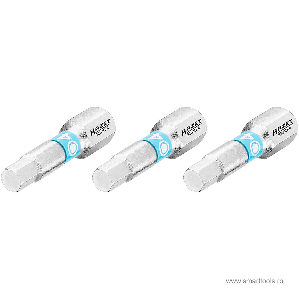 Set 3 biti Hazet, hexagon 4 mm