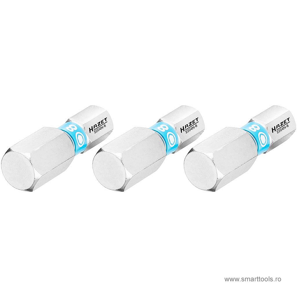 Set 3 biti Hazet, hexagon 8 mm