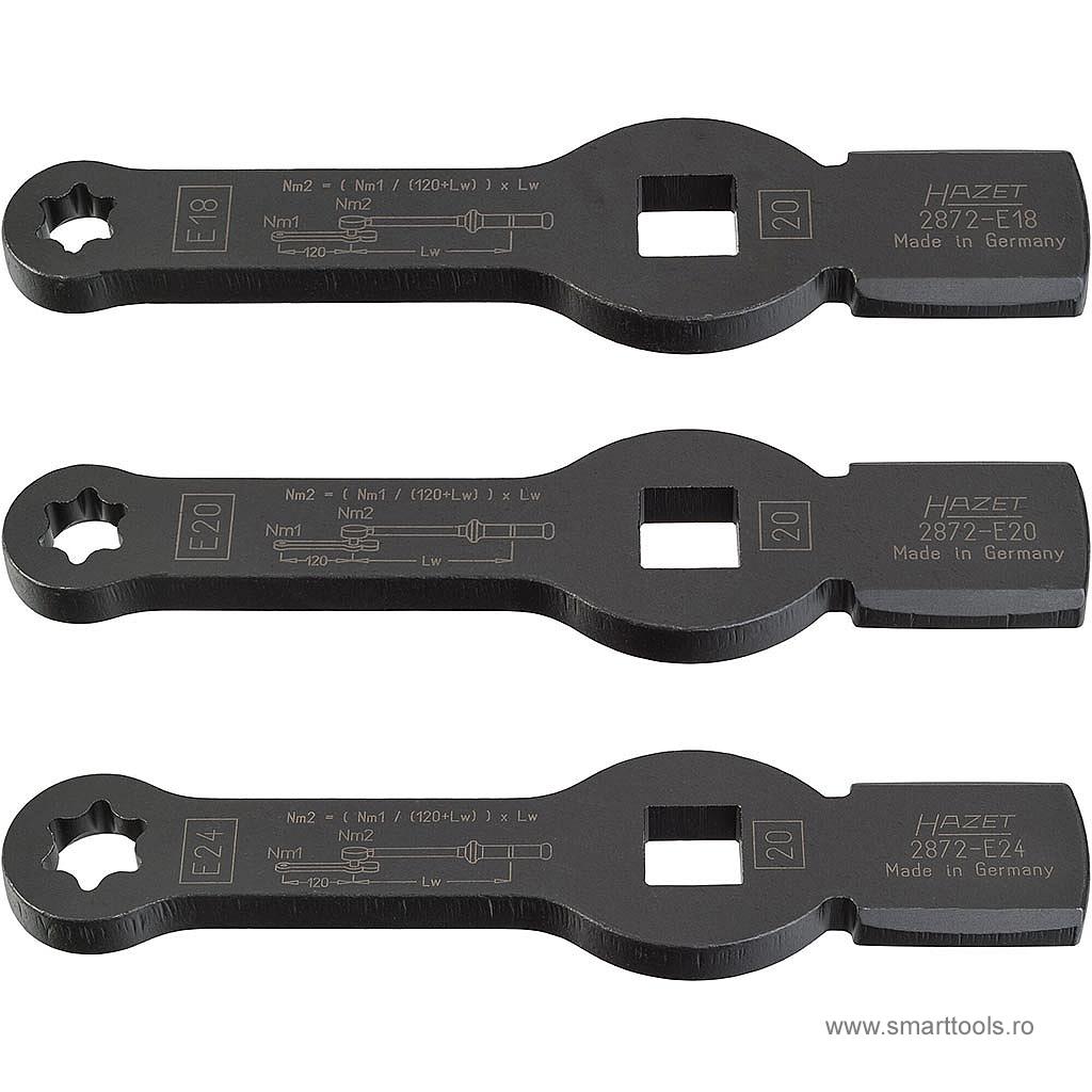 Cheie de impact TORX cu 2 suprafețe de lovire, 3/4