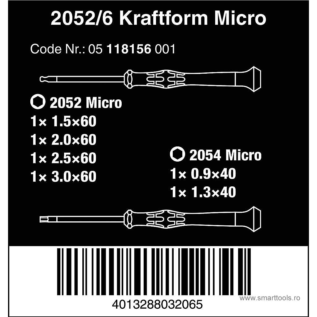 set-surubelnite-micro-hexagonale-electronisti-in-suport-6-piese