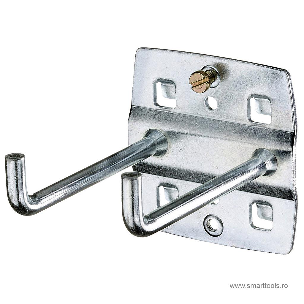 Cârlig de scule cu capăt vertical dublu, 75 mm, Gedore