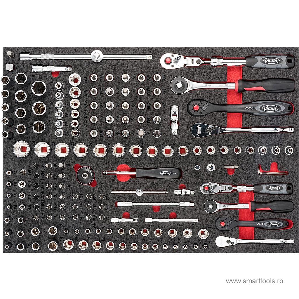 Set chei tubulare, 165 piese