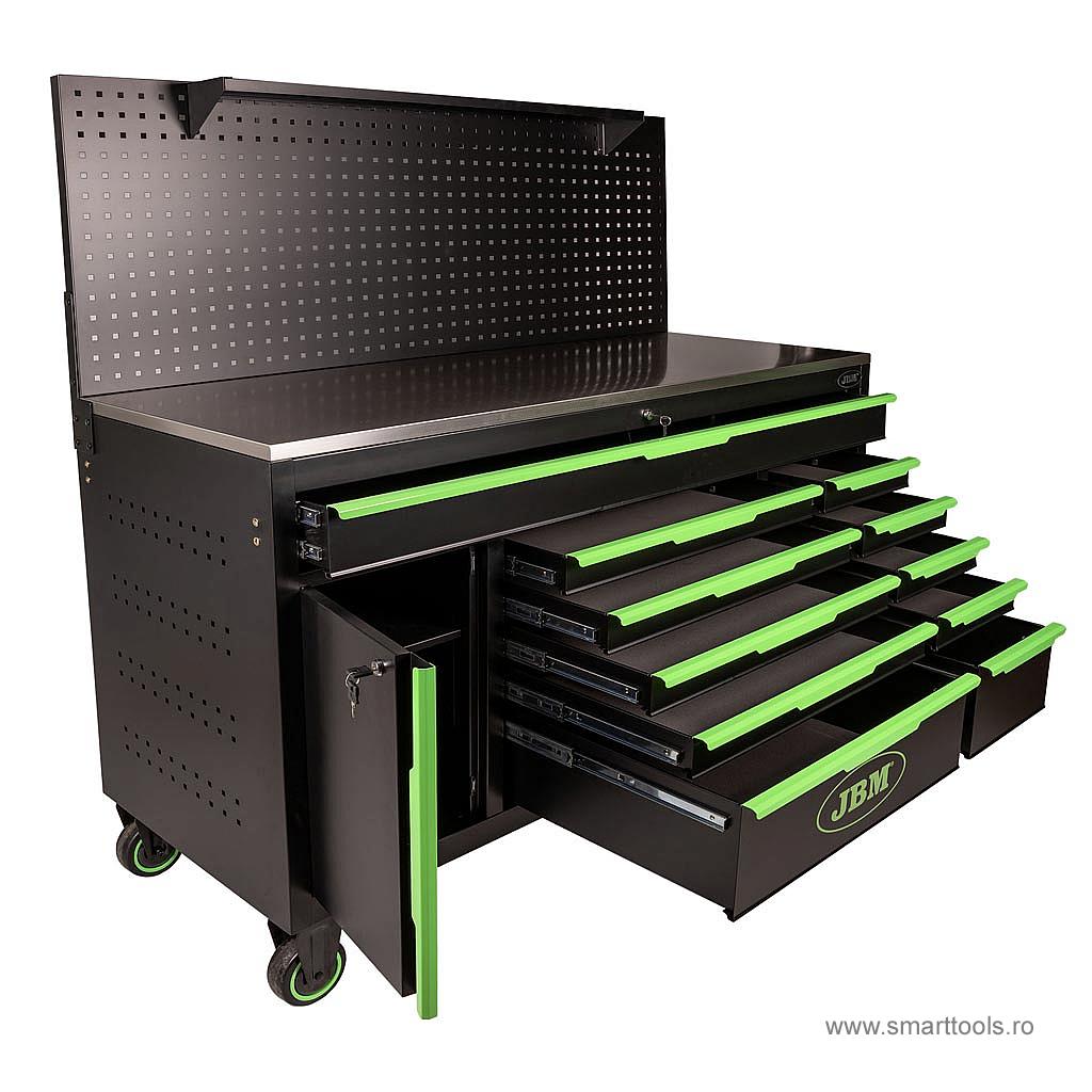 carucior-pentru-scule-cu-11-sertare-si-1-panou-perforat