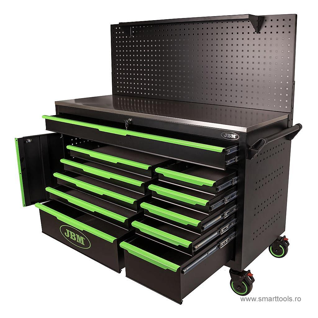 carucior-pentru-scule-cu-11-sertare-si-1-panou-perforat