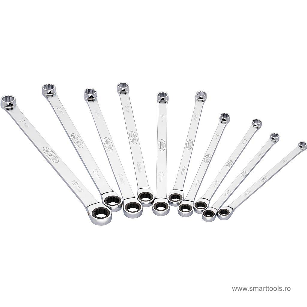 Set chei inelare cu clichet extra lungi, 10 piese