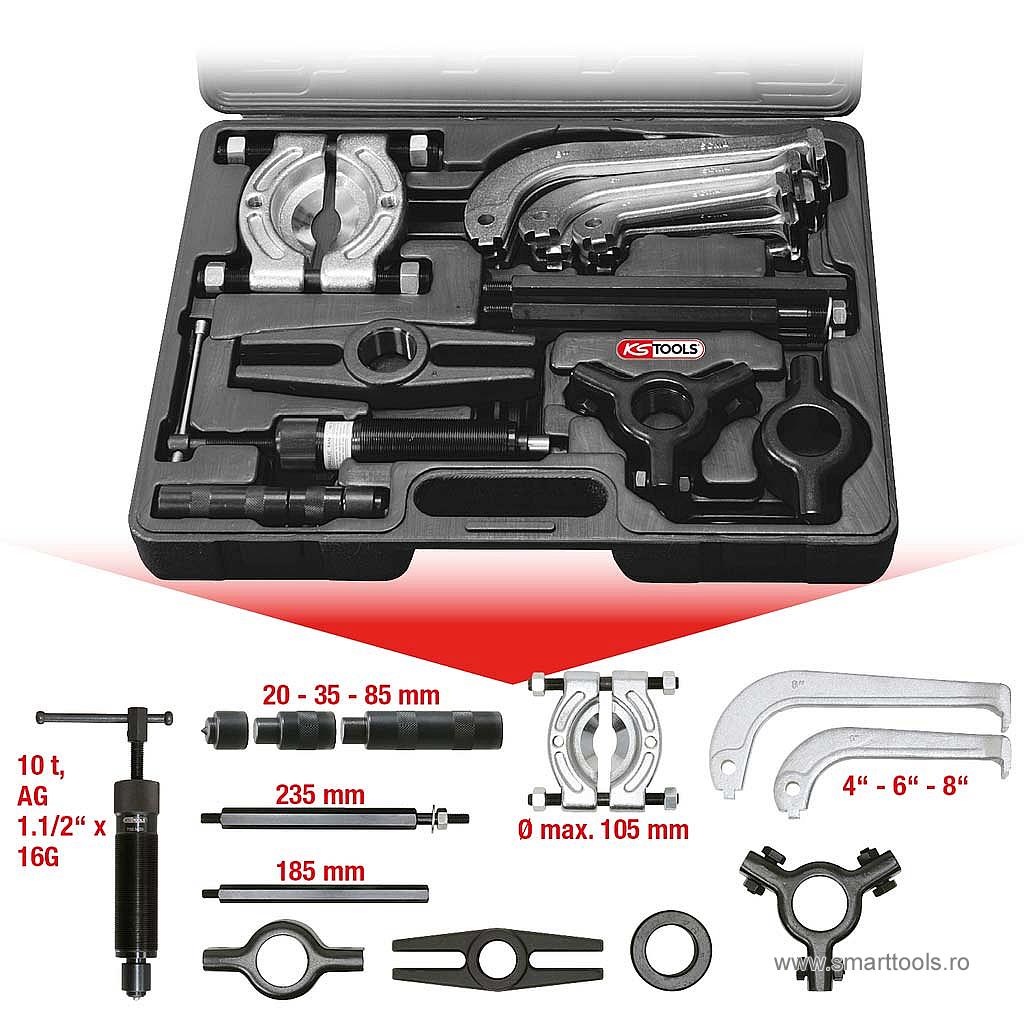 set-extractor-hidraulic-rulmenti-10-tone-22-piese
