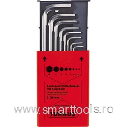 Set chei imbus L cu bila scurte