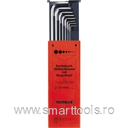 Set chei imbus L cu bila extra lung